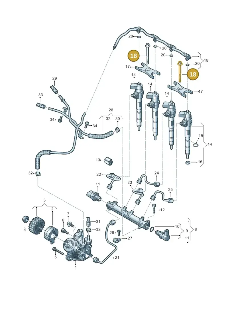 WHT008080A — Volkswagen Tiguan 2.0 4Motion (2017-2024) diagram 793130020, position 18