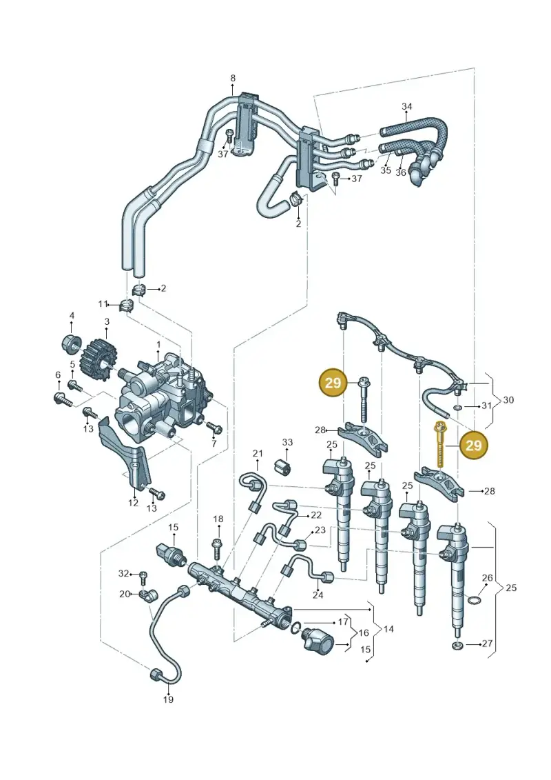 WHT008080A — Volkswagen Transport. multivan (2019-2024) diagram 7ep130015, position 29