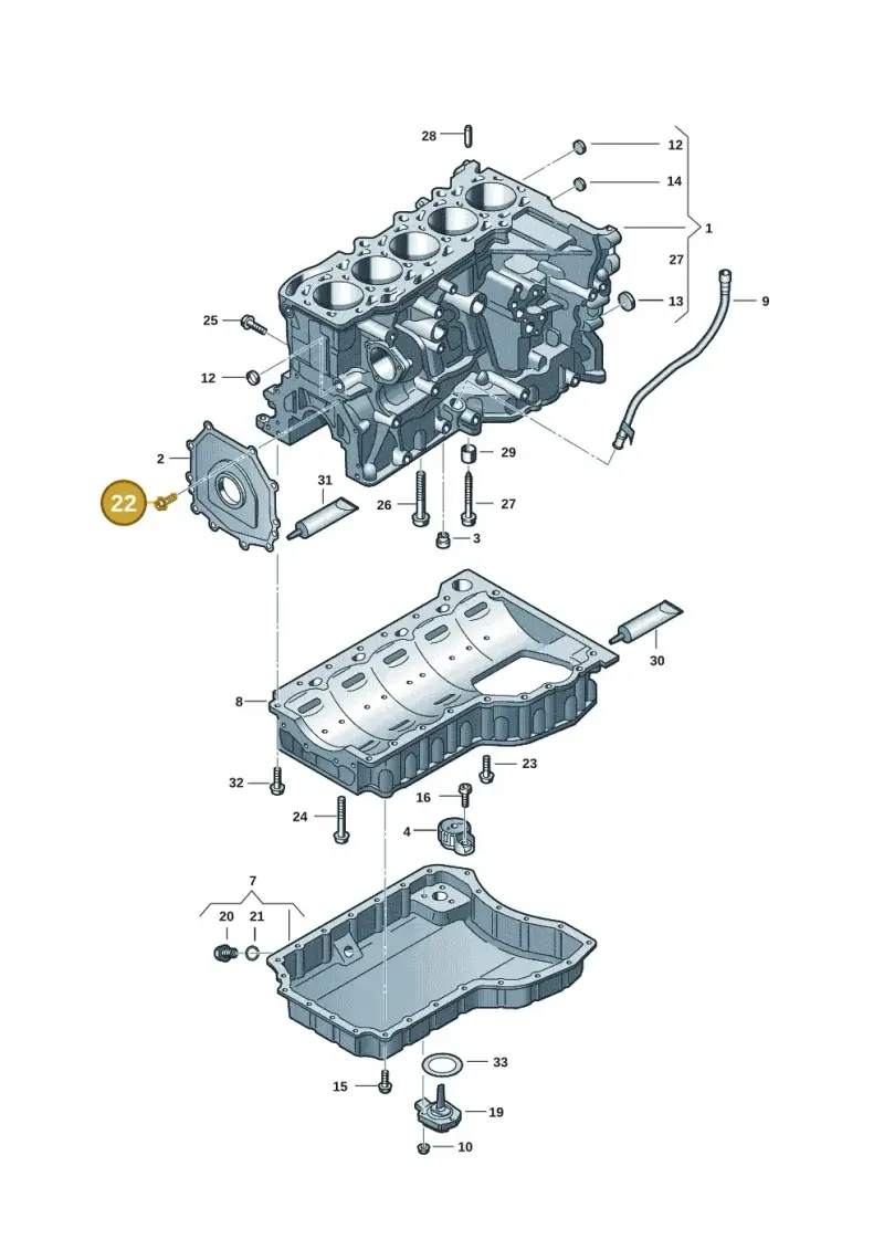 WHT008210 — Audi RS Q3 Sportback (2019-2024) diagram 898103101, position 22