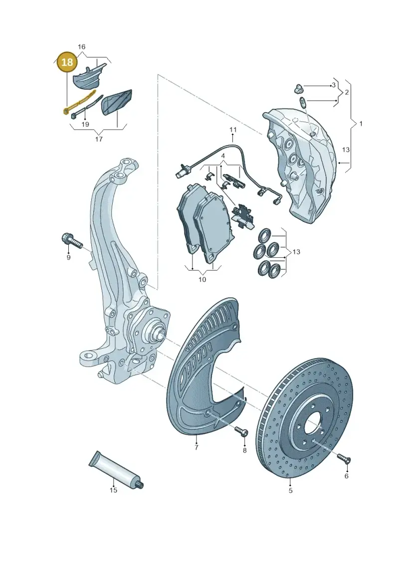 WHT008379 — Audi RS6 Avant (2019-2025) diagram 537615500, position 18