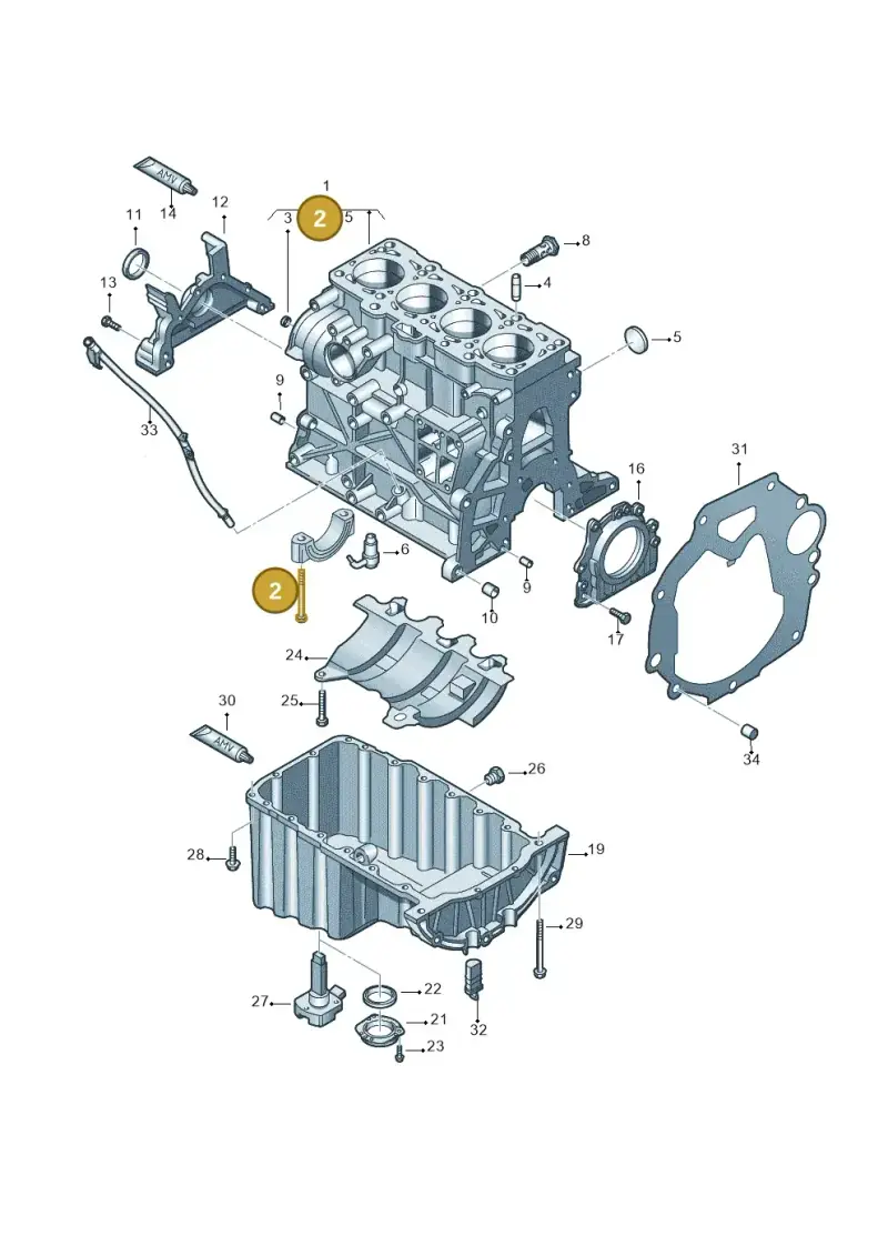 WHT008383 — Volkswagen Amarok twin cab (2022-) diagram 683103200, position 2