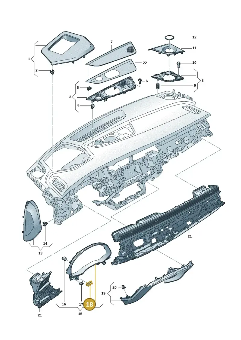 WHT008427 — Audi RS Q8 (2019-2025) diagram 429857015, position 18