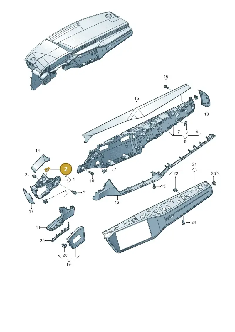 WHT008427 — Audi RS6 Avant (2019-2025) diagram 435857170, position 2