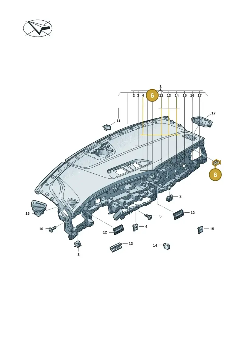 WHT008427 — Audi Q6 e-tron (2023-2025) diagram f5s857100, position 6