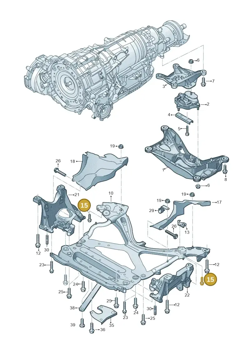 WHT008449 — Audi A5 Cabriolet (2016-2025) diagram 848399700, position 15