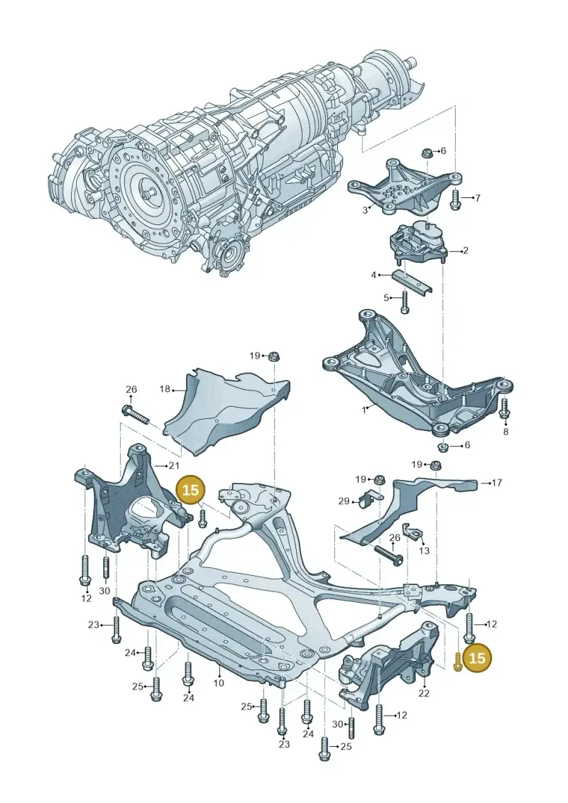 WHT008449 — Audi A5 Sportback (2016-2025) diagram 849399700, position 15