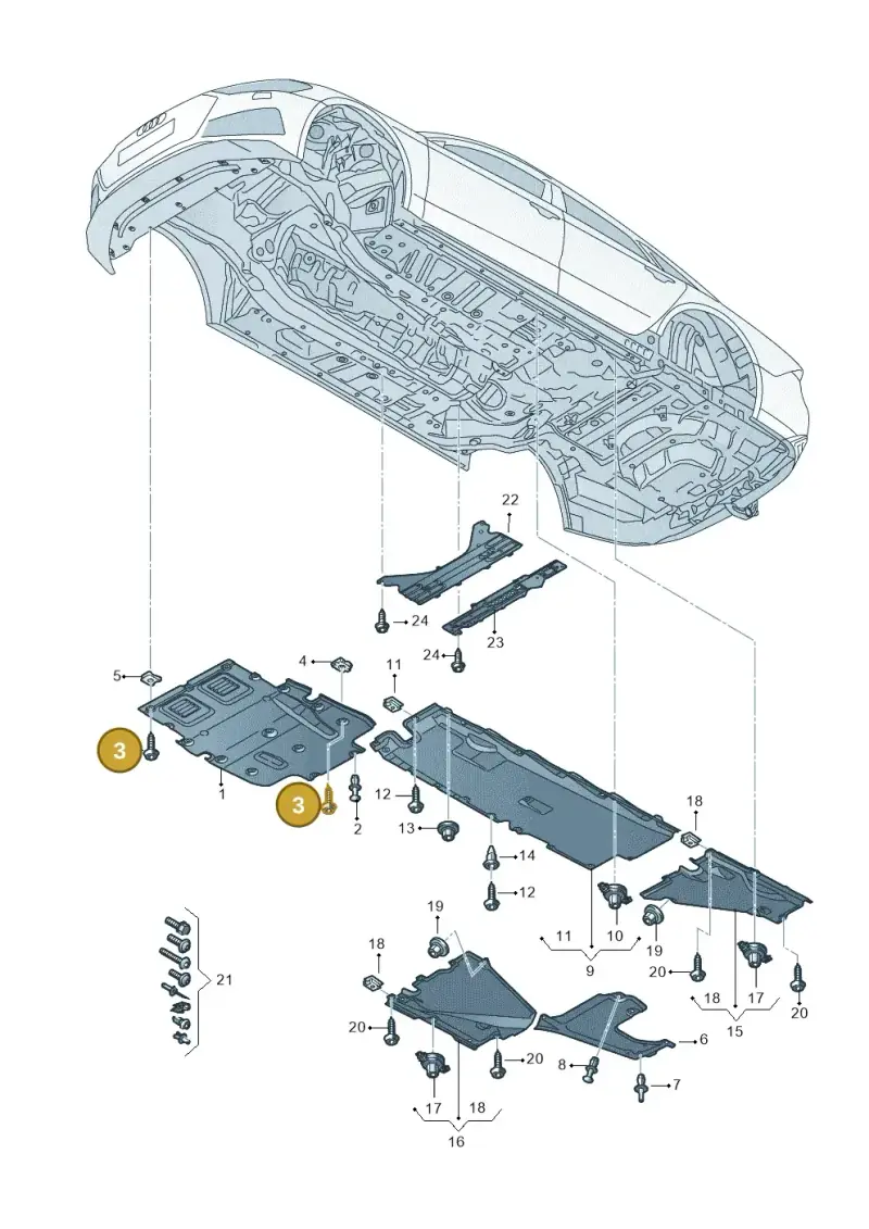 WHT008613 — Audi RS6 Avant (2019-2025) diagram 537825000, position 3
