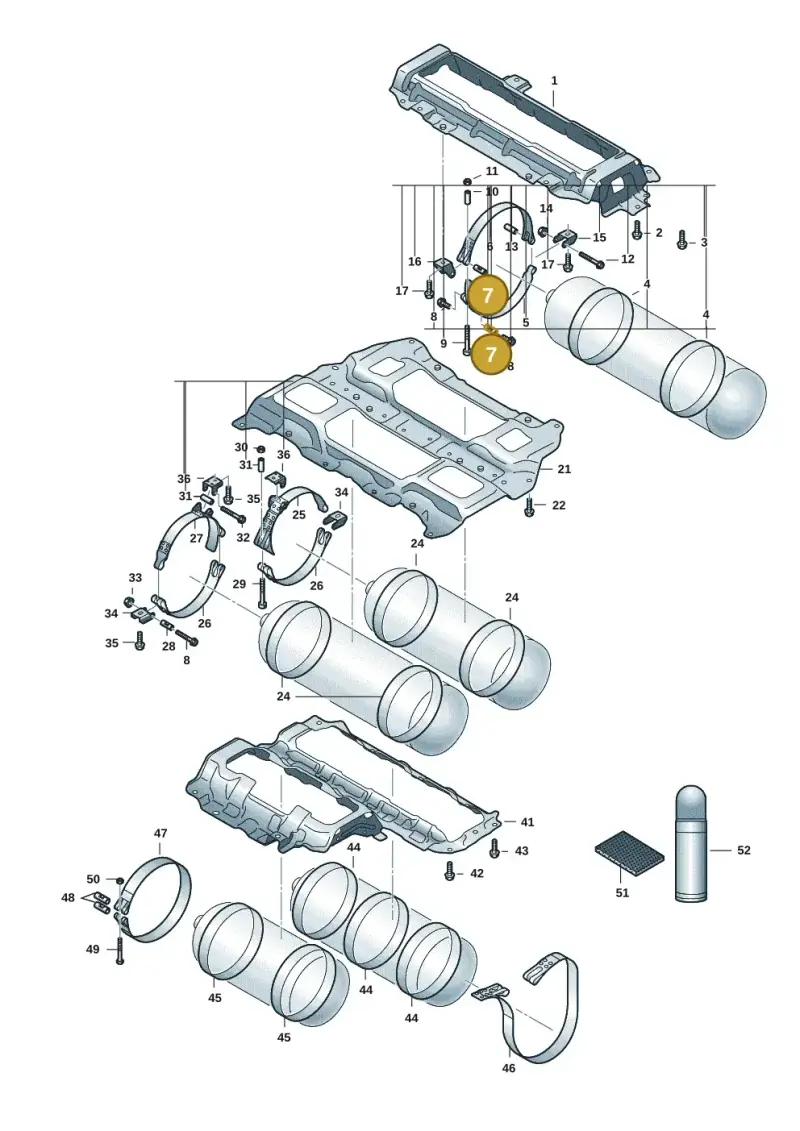 WHT008708 — Volkswagen Caddy Maxi Kombi (2020-2024) diagram 2ka201010, position 7