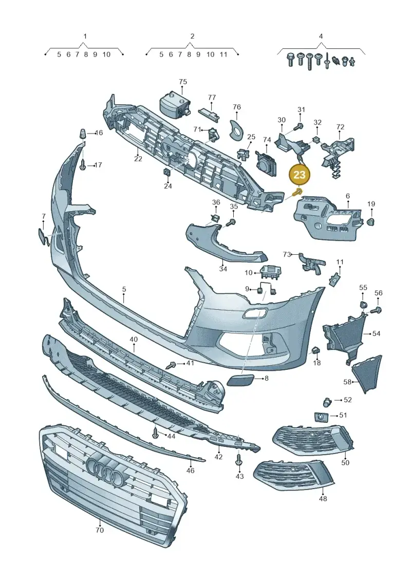 WHT008774 — Audi A6 (2018-2025) diagram 430807010, position 23