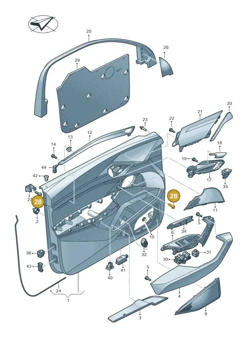 WHT008890 — Audi Q8 e-tron (2018-2025) diagram 586867000, position 28