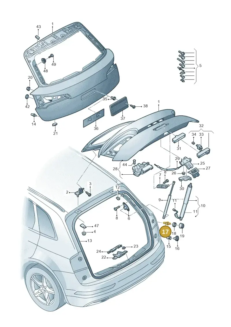 WHT009012B — Audi Q5 qu. 2.0 (2018-) diagram 428827000, position 17