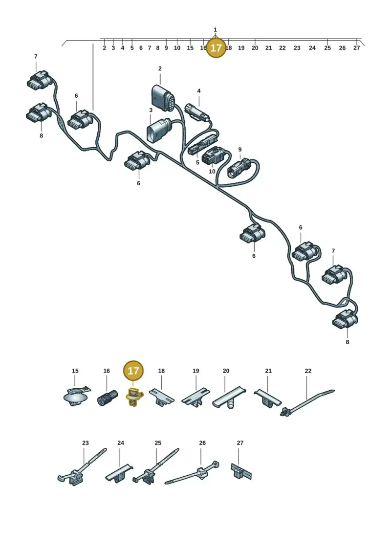 WHT009310 — Audi Q6 e-tron (2023-2025) diagram f5s972700, position 17