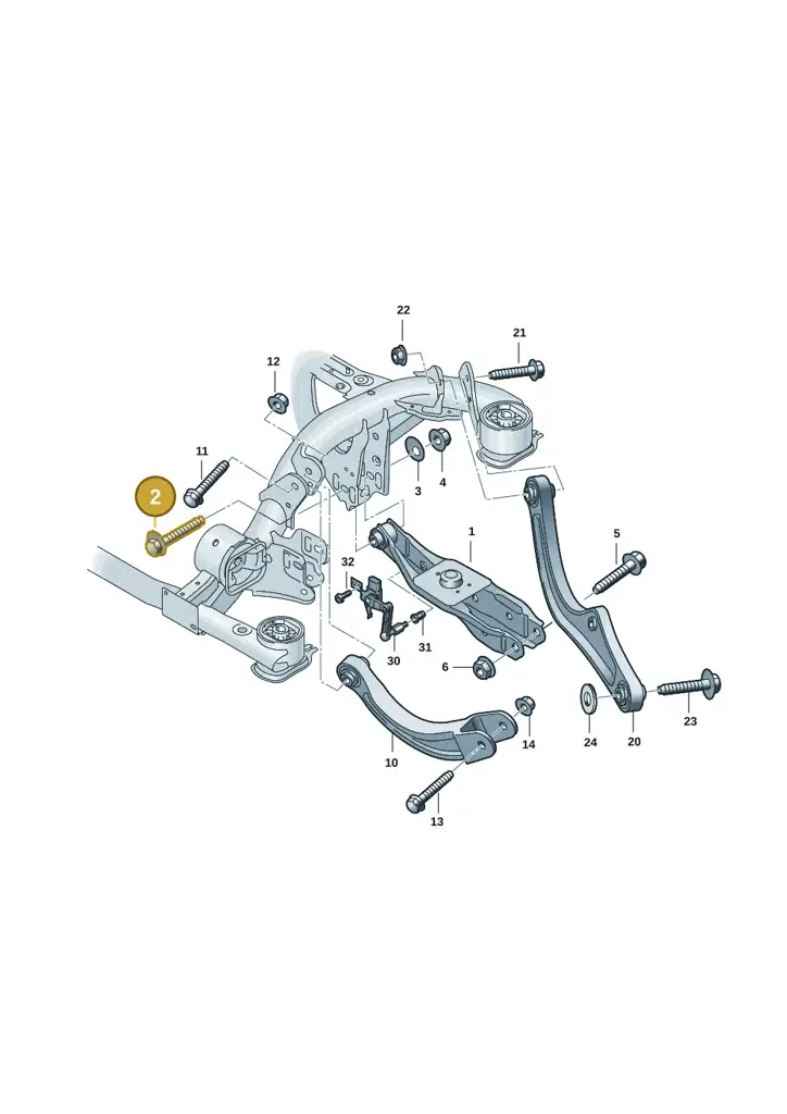 WHT009888A — Volkswagen ID.7 Limousine Pro (2023-) diagram 10a505050, position 2
