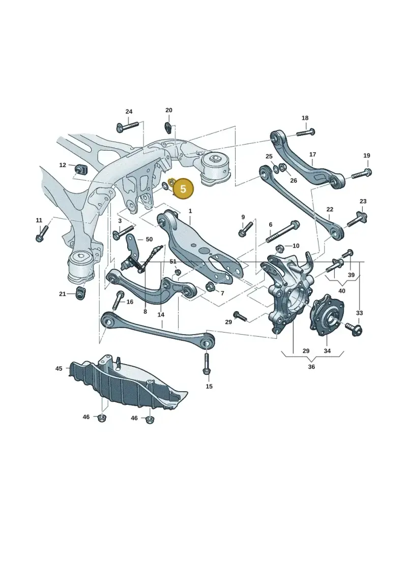 WHT010285 — Audi Q6 e-tron (2023-2025) diagram f5s505300, position 5+7