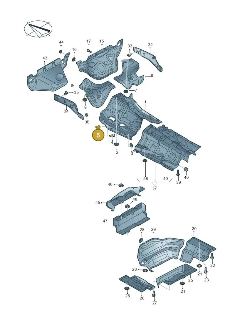 WHT011348 — Audi RS6 Avant (2019-2025) diagram 435804000, position 5