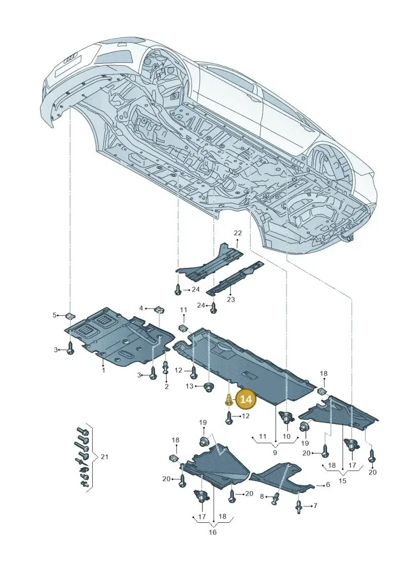 WHT011348 — Audi RS6 Avant (2019-2025) diagram 537825000, position 14