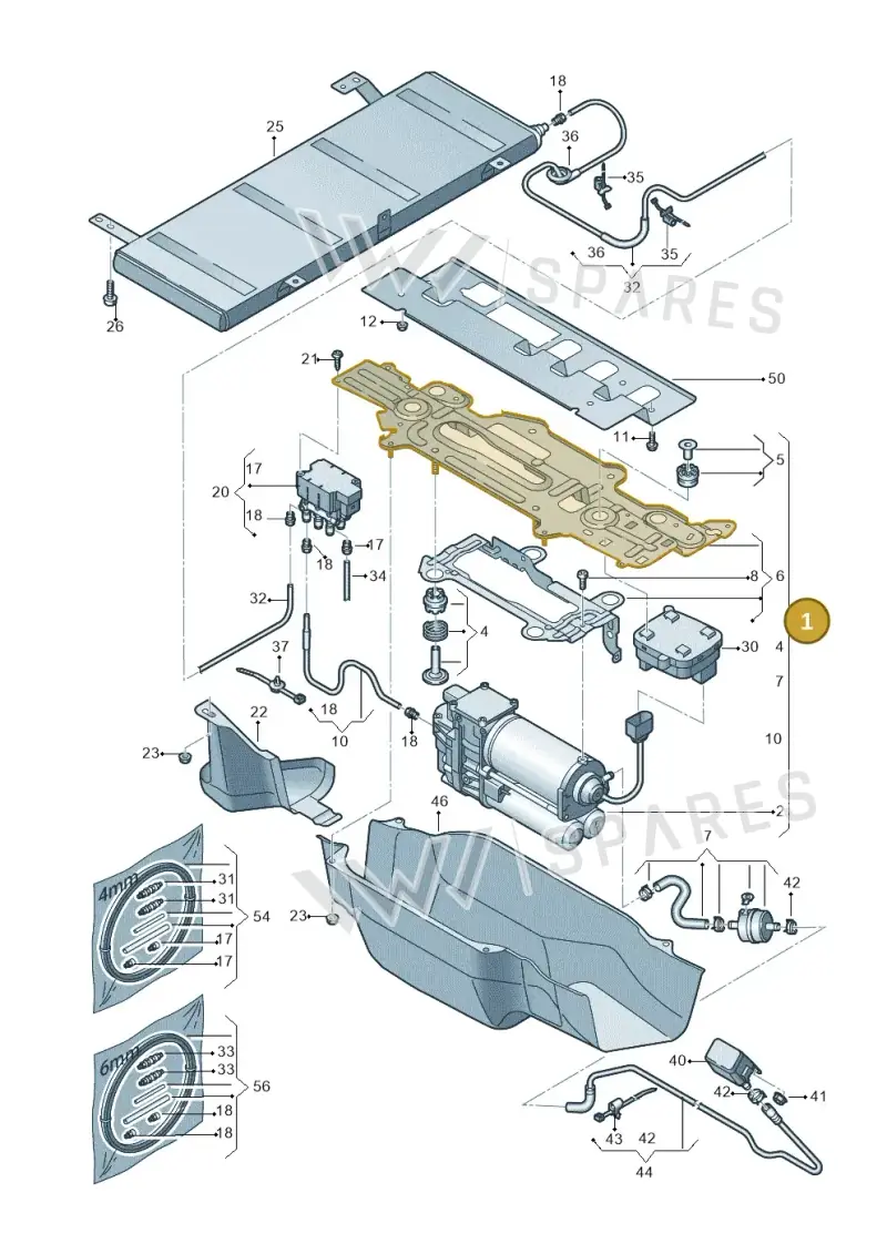 80A616005F — Audi Q5 (2016-2025) diagram 896616300, position 1