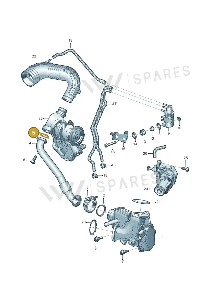 04F131547 Volkswagen Seal