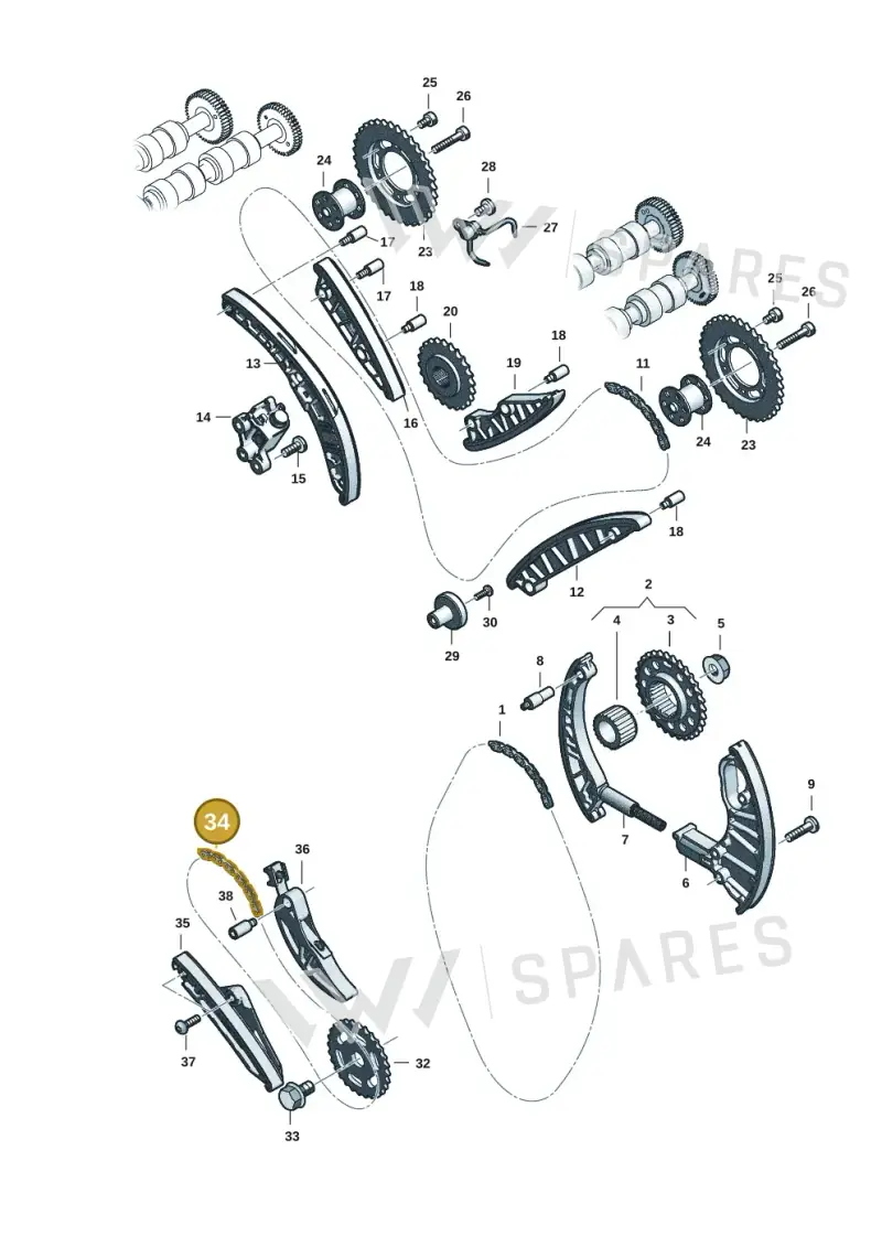 057109106C Audi Timing Chain