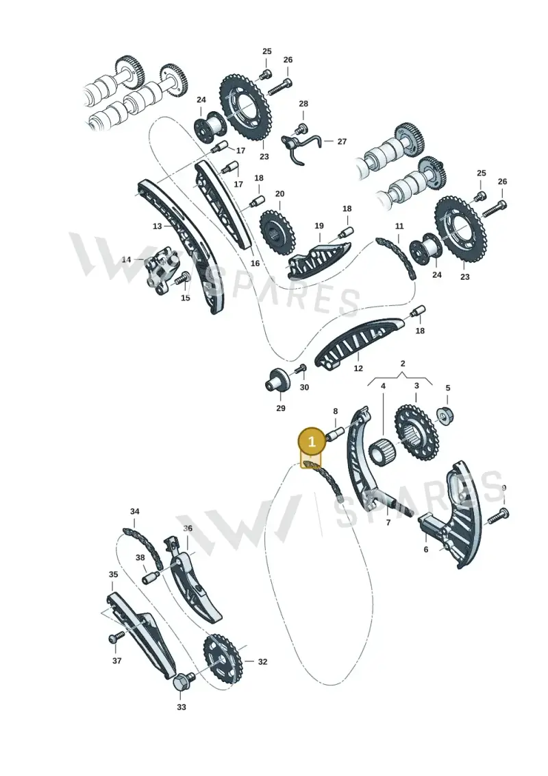 057109252D Audi Drive Chain