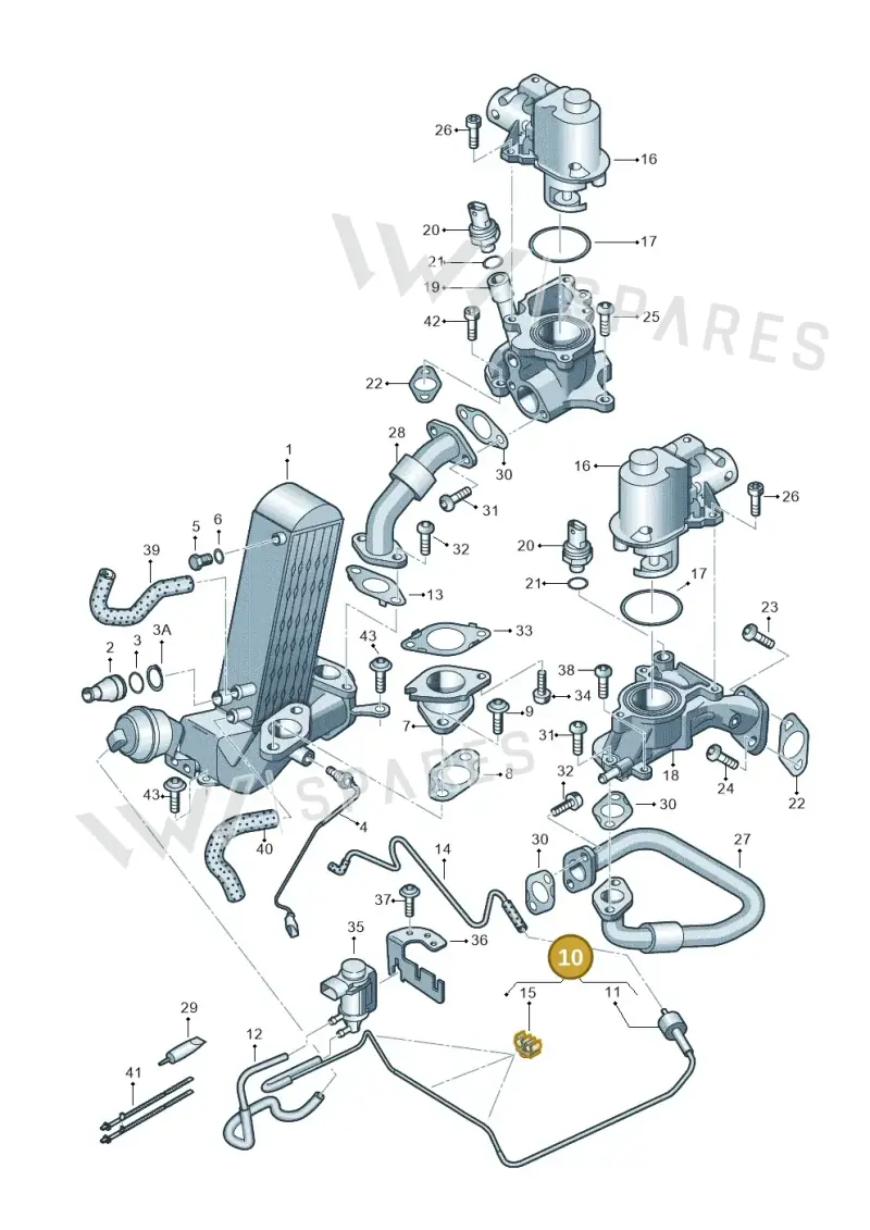 057131051K Audi Vacuum Hose