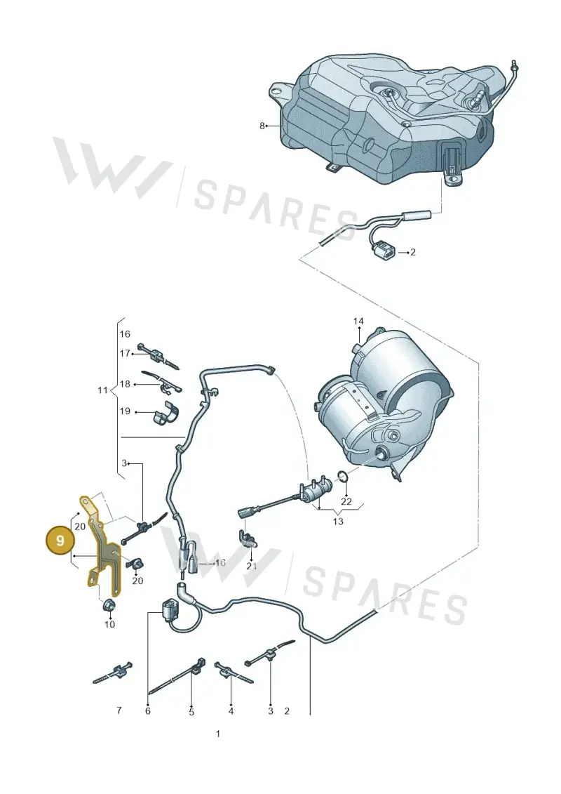 059131561F Audi Support Bracket
