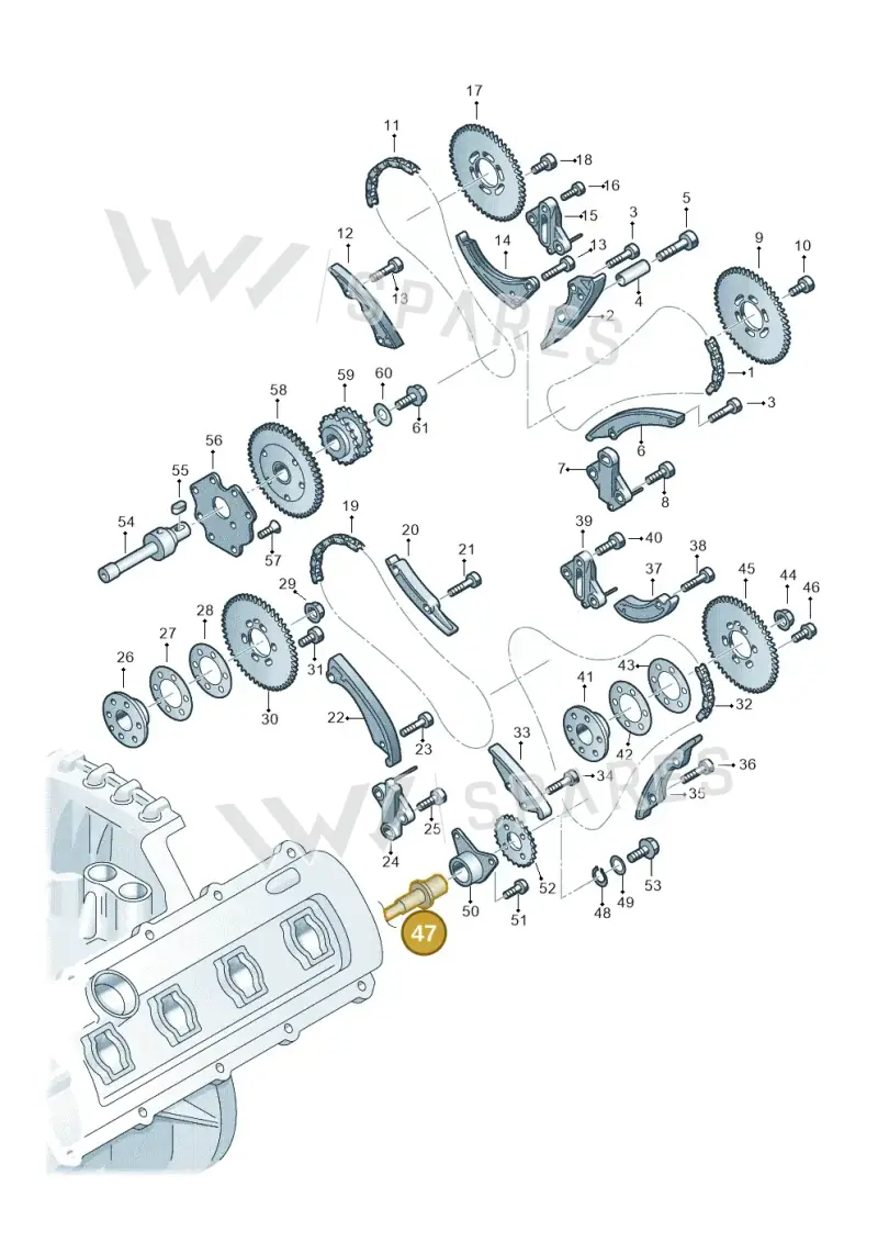 05A109341 Audi Primary Shaft