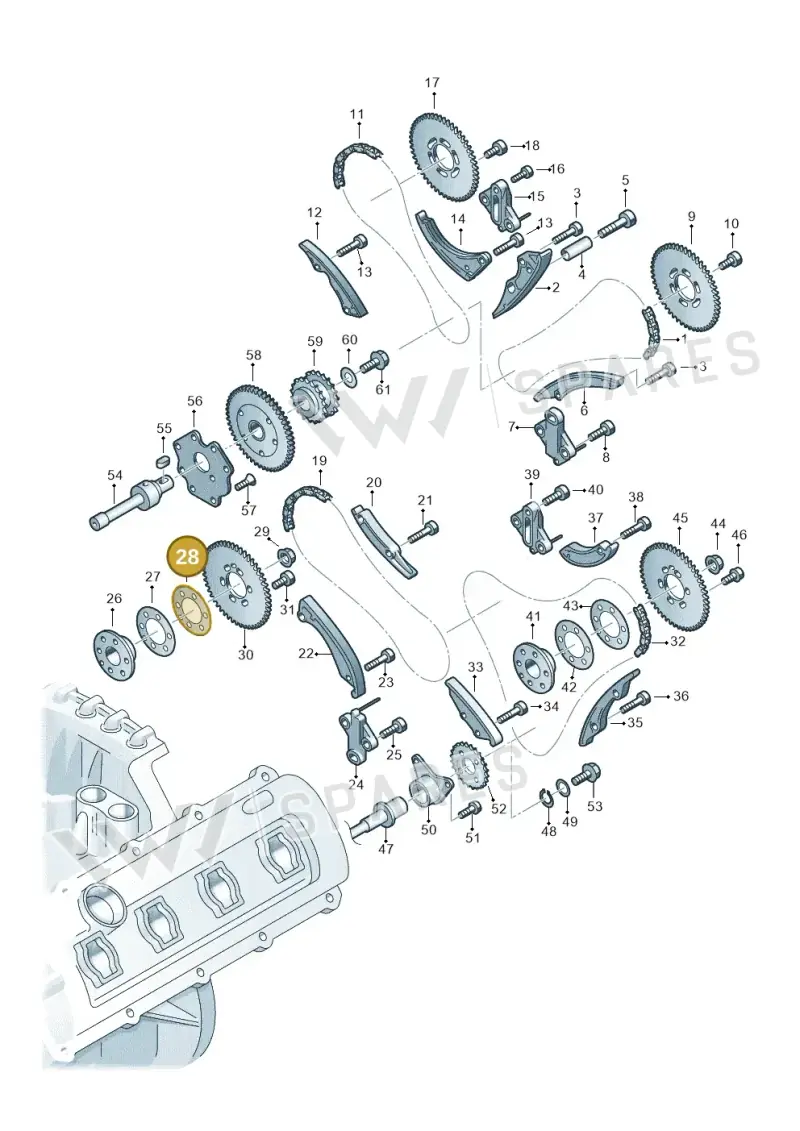 05A127419A Volkswagen Disc Spacer