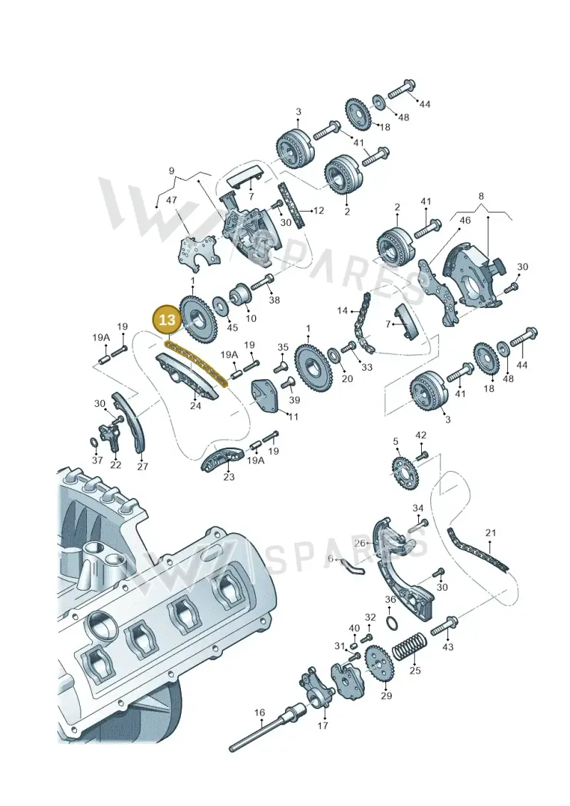 06E109229F Audi Timing Chain