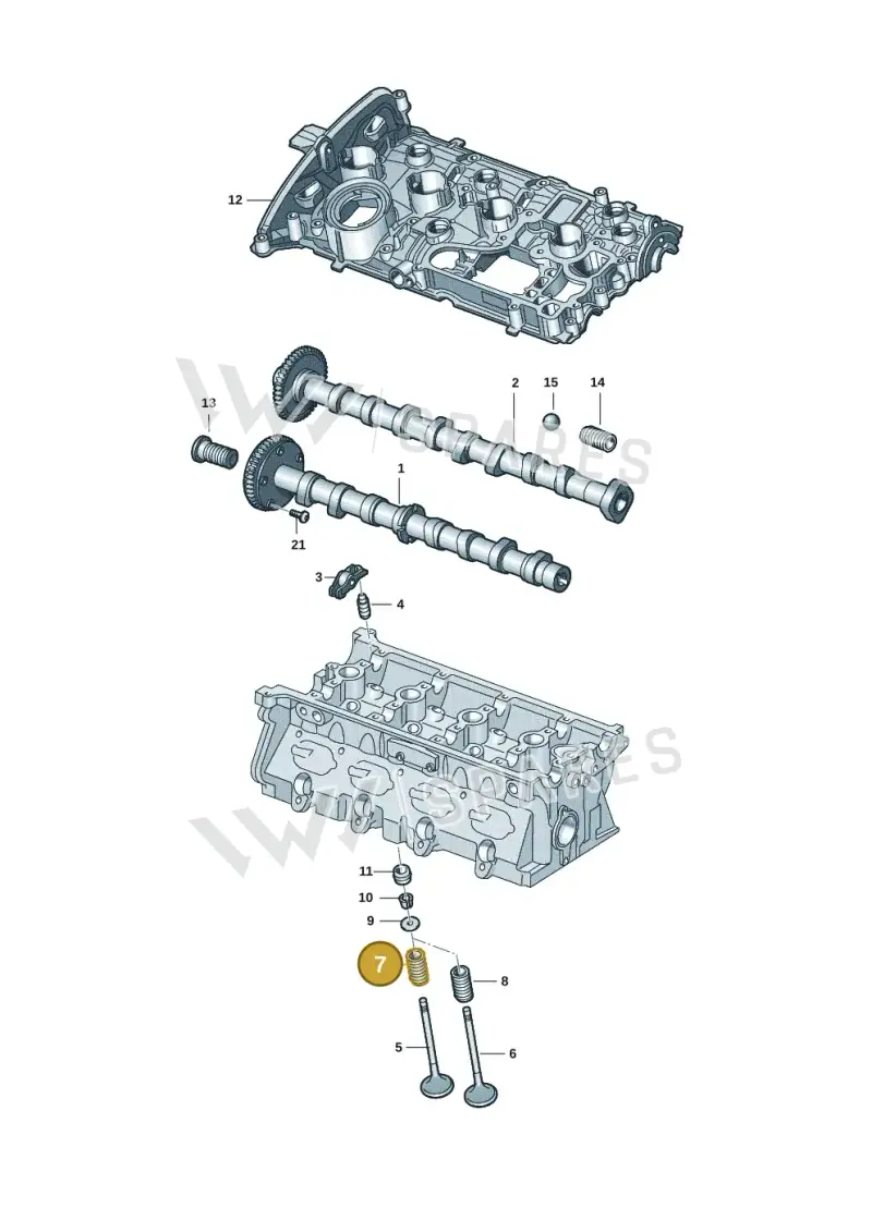 06F109623H Audi Valve Spring