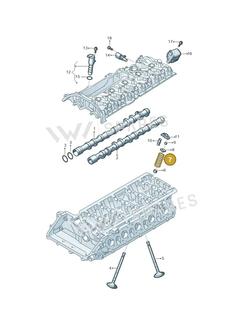 06F109623J Audi Valve Spring