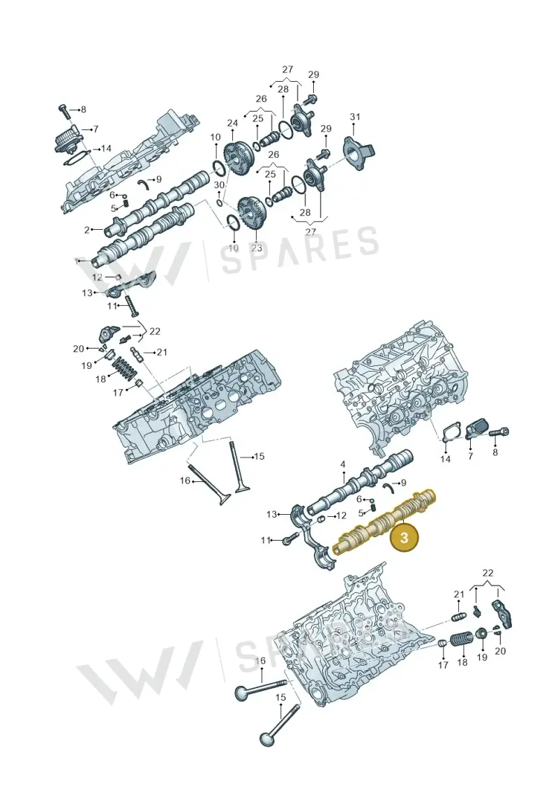 06M109003CR Audi Camshaft