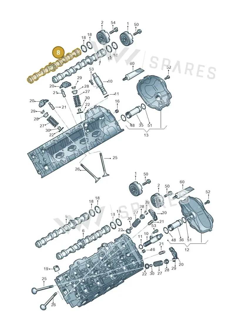 079109003GR Volkswagen Camshaft
