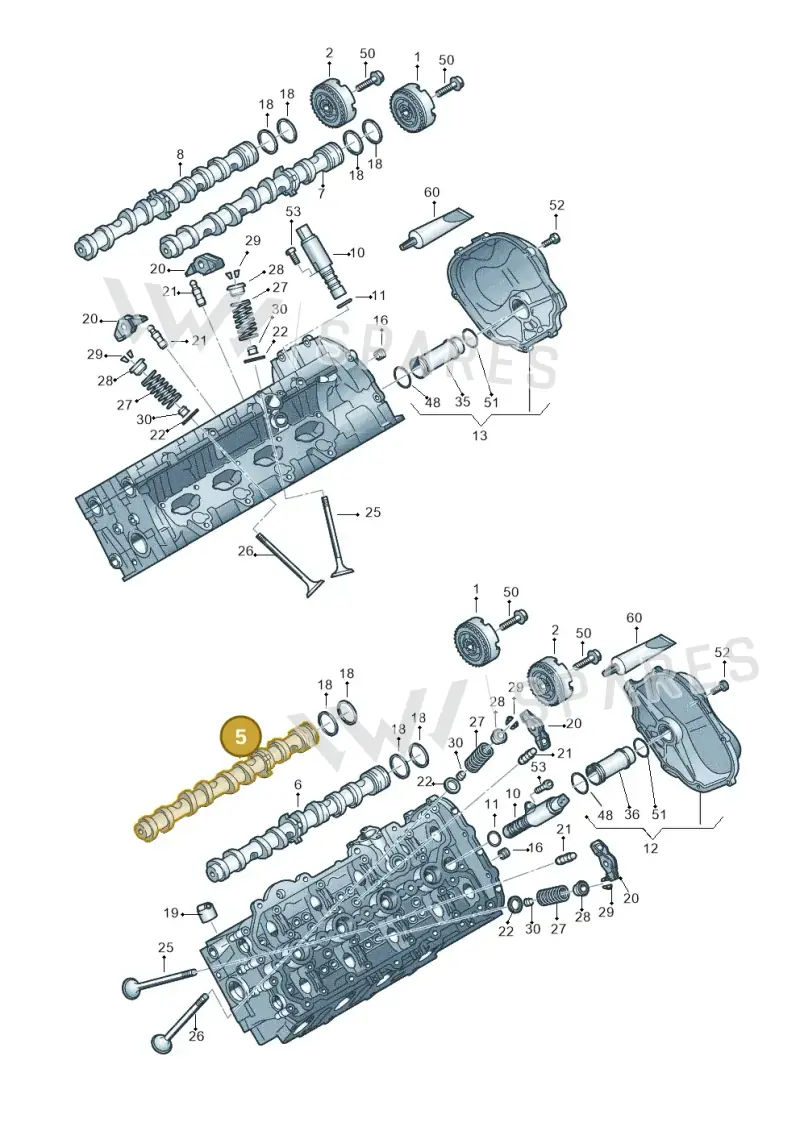 079109101EC Volkswagen Camshaft