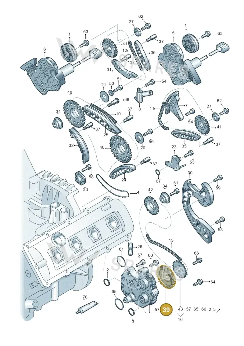 079109565M Audi Timing Gear