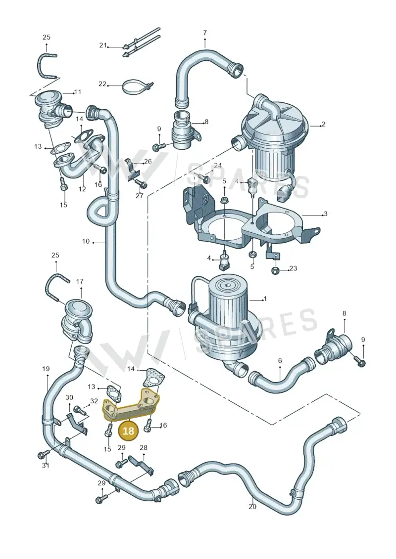 07C131166S Volkswagen Adapter