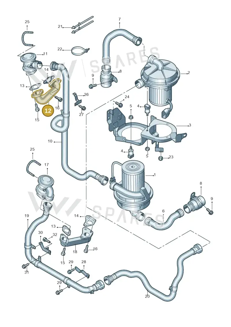 07C131166T Volkswagen Adapter