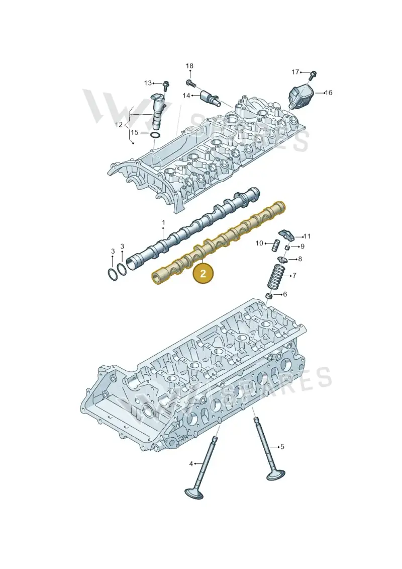 07K109022J Volkswagen Camshaft