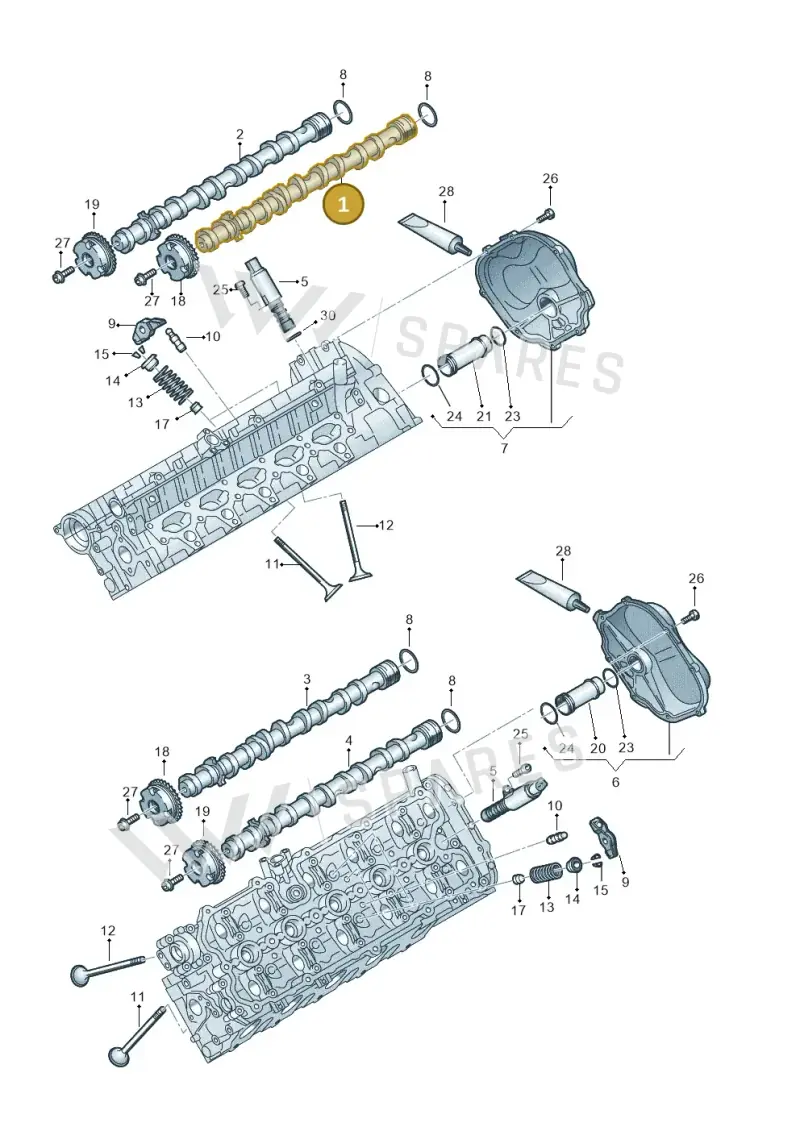 07L109101AB Volkswagen Camshaft