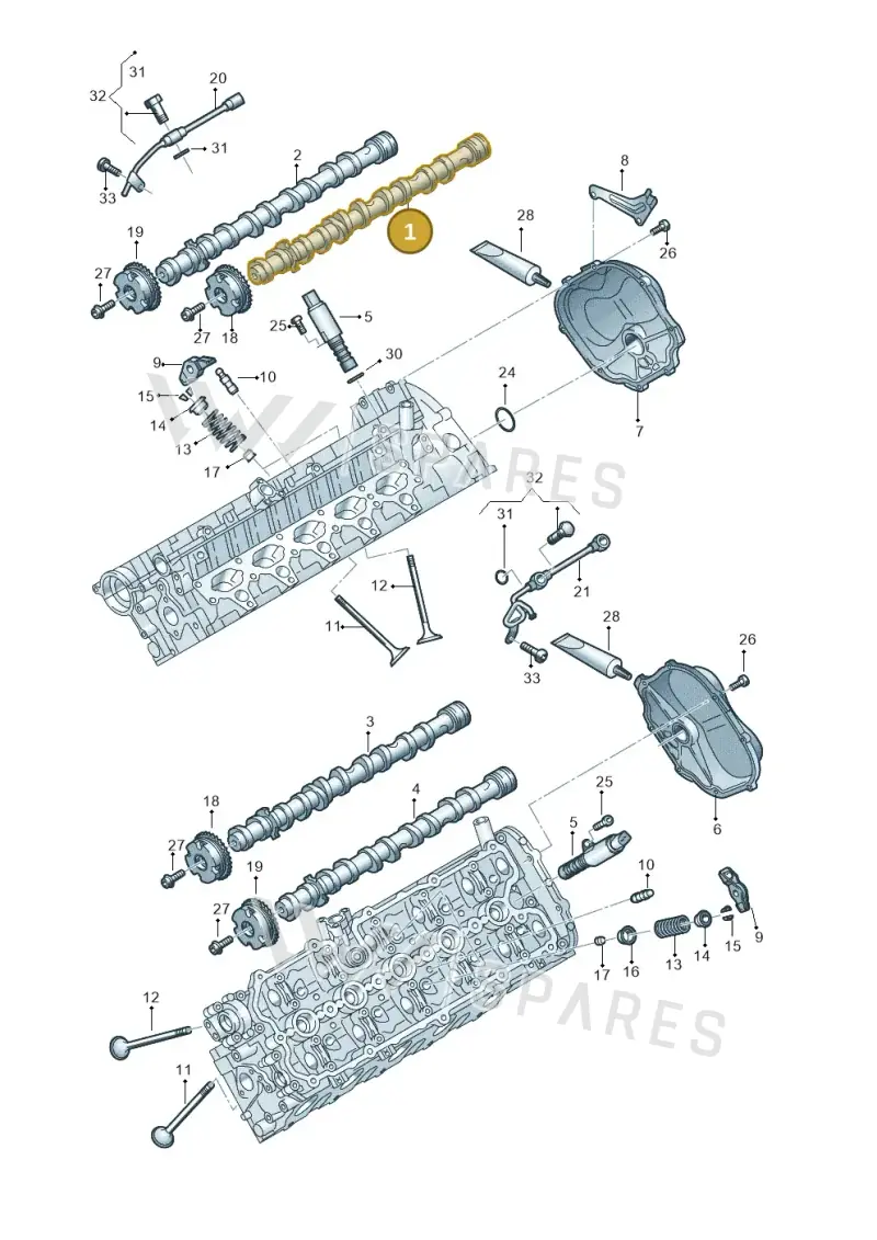 07L109101BH Volkswagen Camshaft