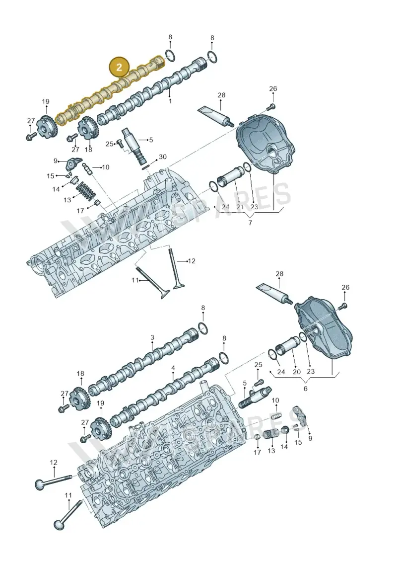 07L109102S Volkswagen Camshaft