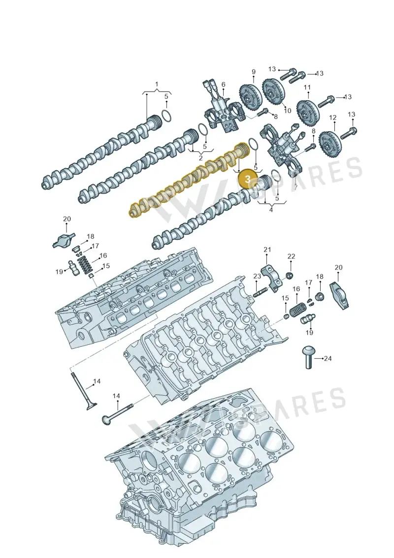 07P109101H Volkswagen Camshaft