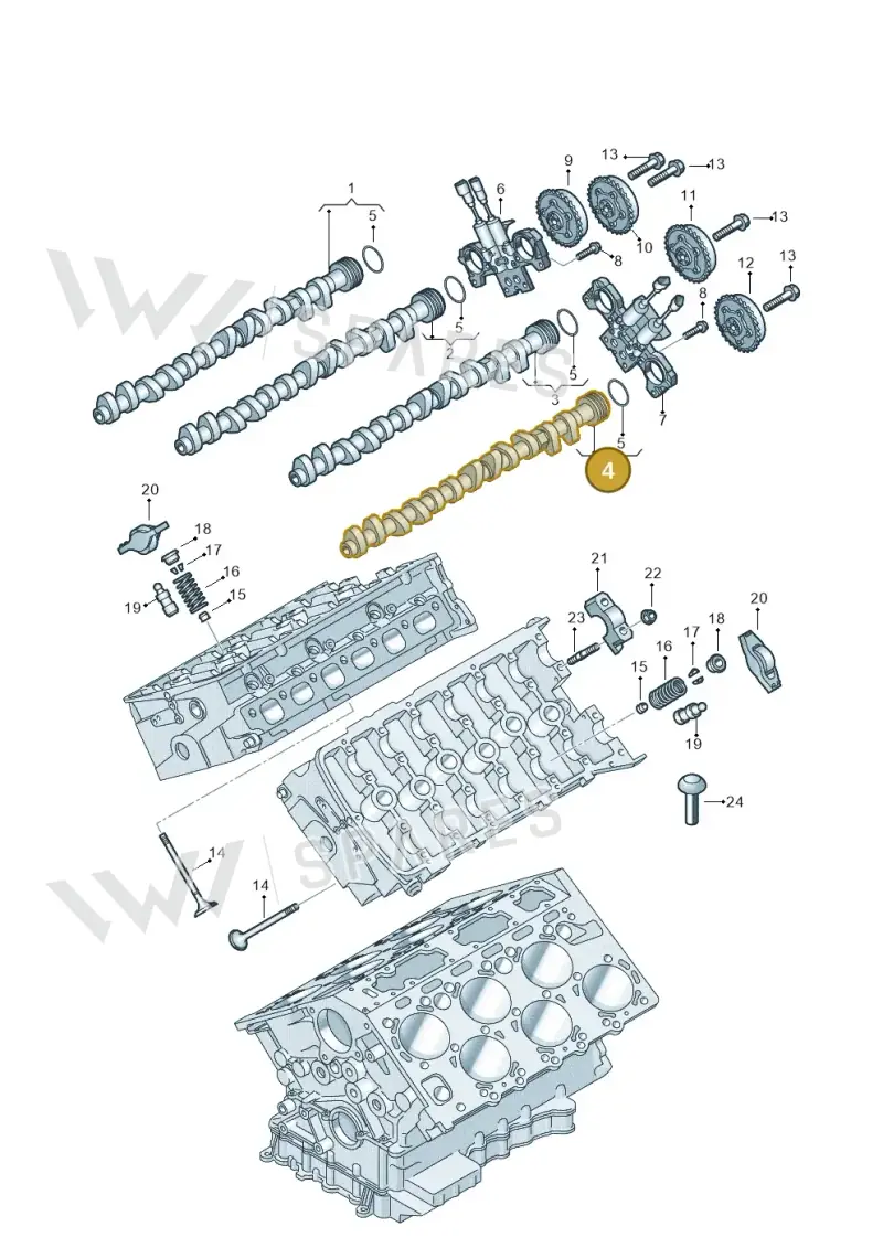 07P109103H Volkswagen Camshaft
