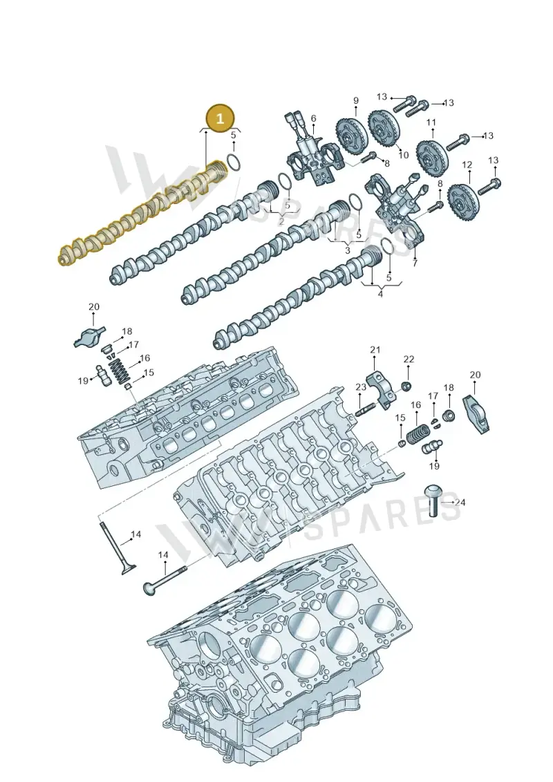 07P109104H Volkswagen Camshaft