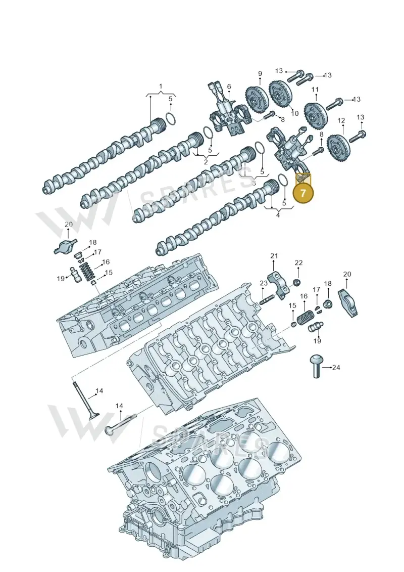 07P109204C Audi Camshaft Housing