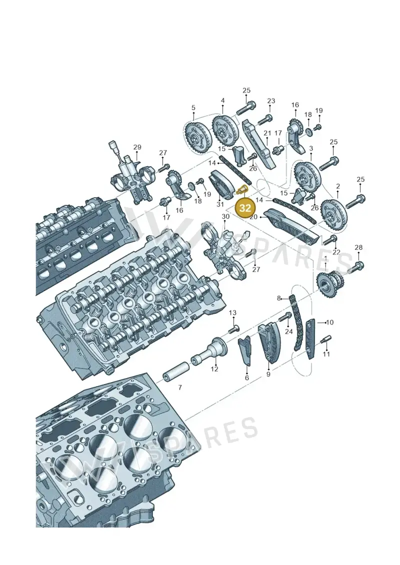 07P109220A Volkswagen Pivot Pin