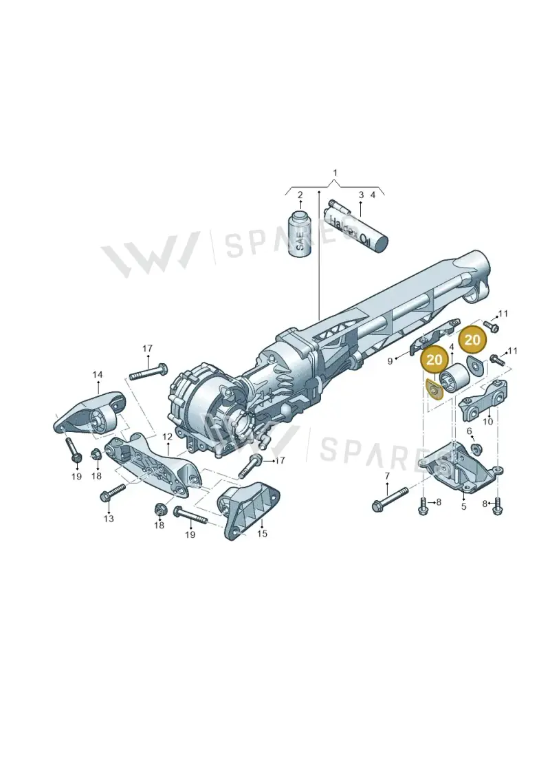 0D4599383 Volkswagen Stop Buffer