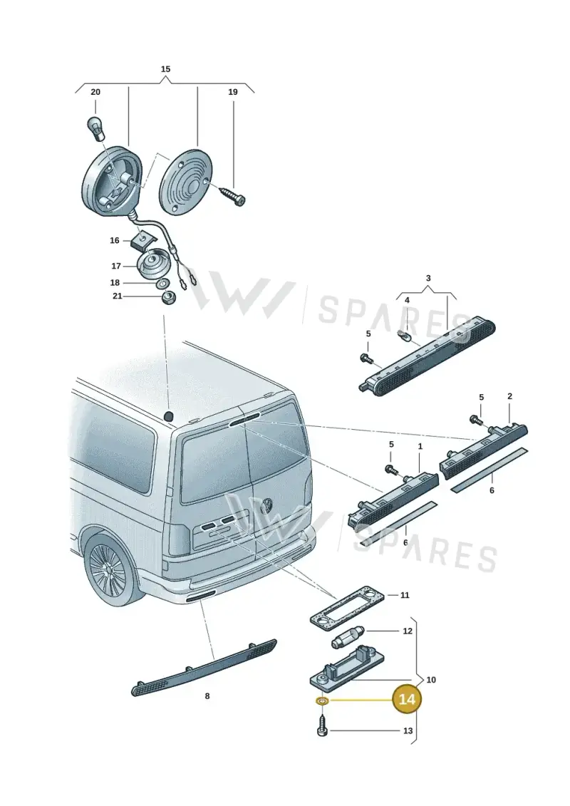411945279 Volkswagen Plastic Washer