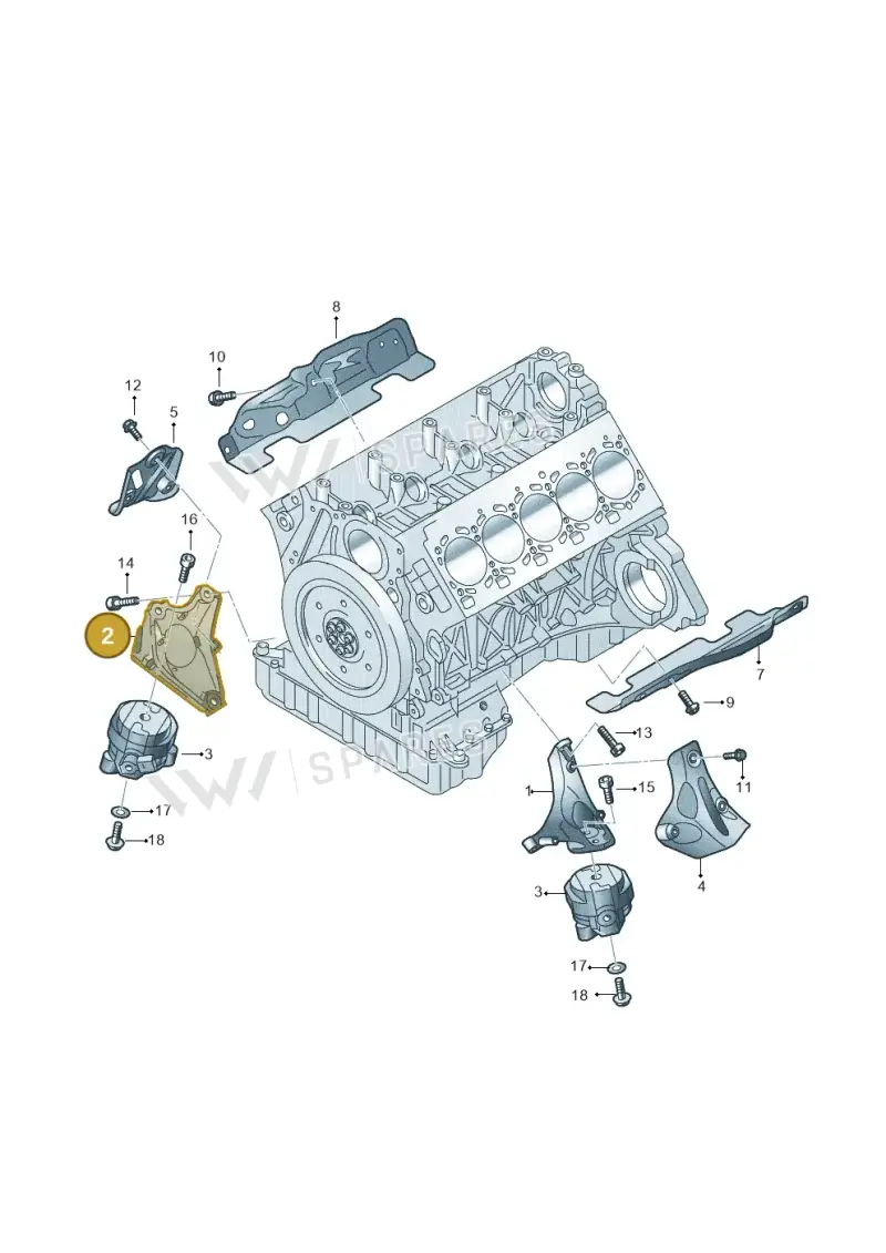 420199308G Audi Engine Support Bracket
