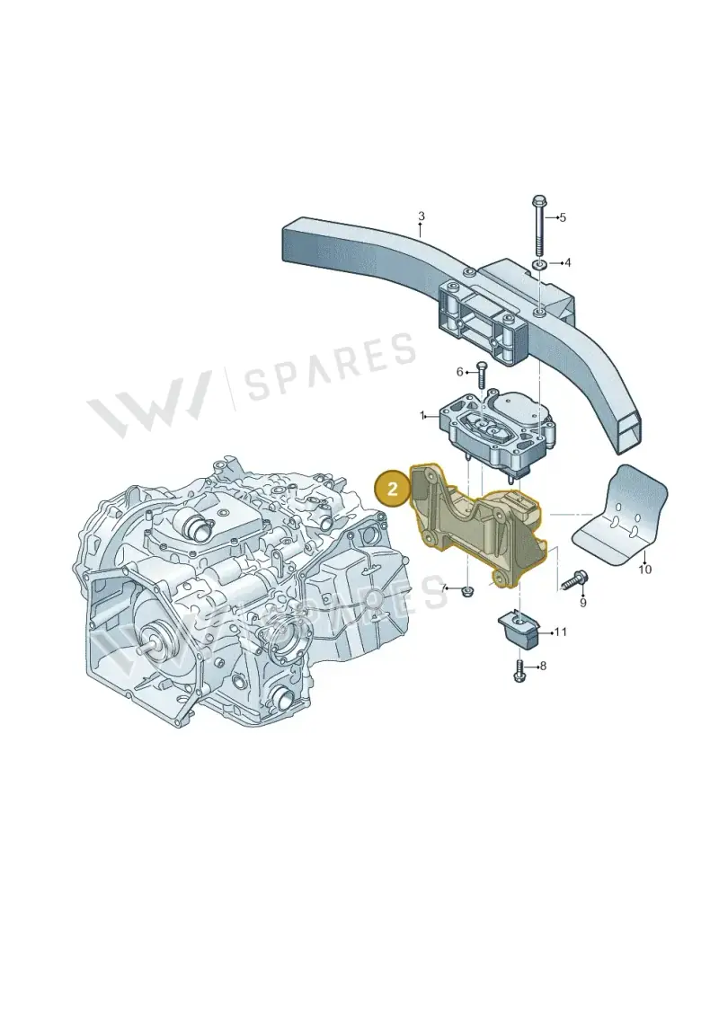 420399115E Audi Gearbox Support
